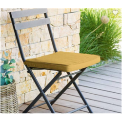 Galette de chaise KADJA, Coussin déperlant pour terrasse et balcon